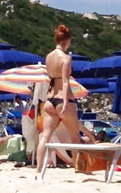 Hot Redhead In The Beach #19388396