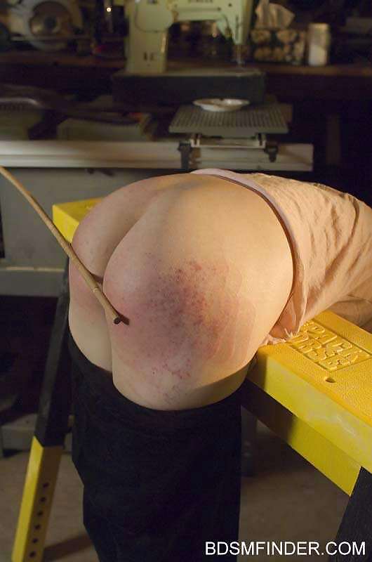 Blonde Bent Over Spanked And Caned #13624532