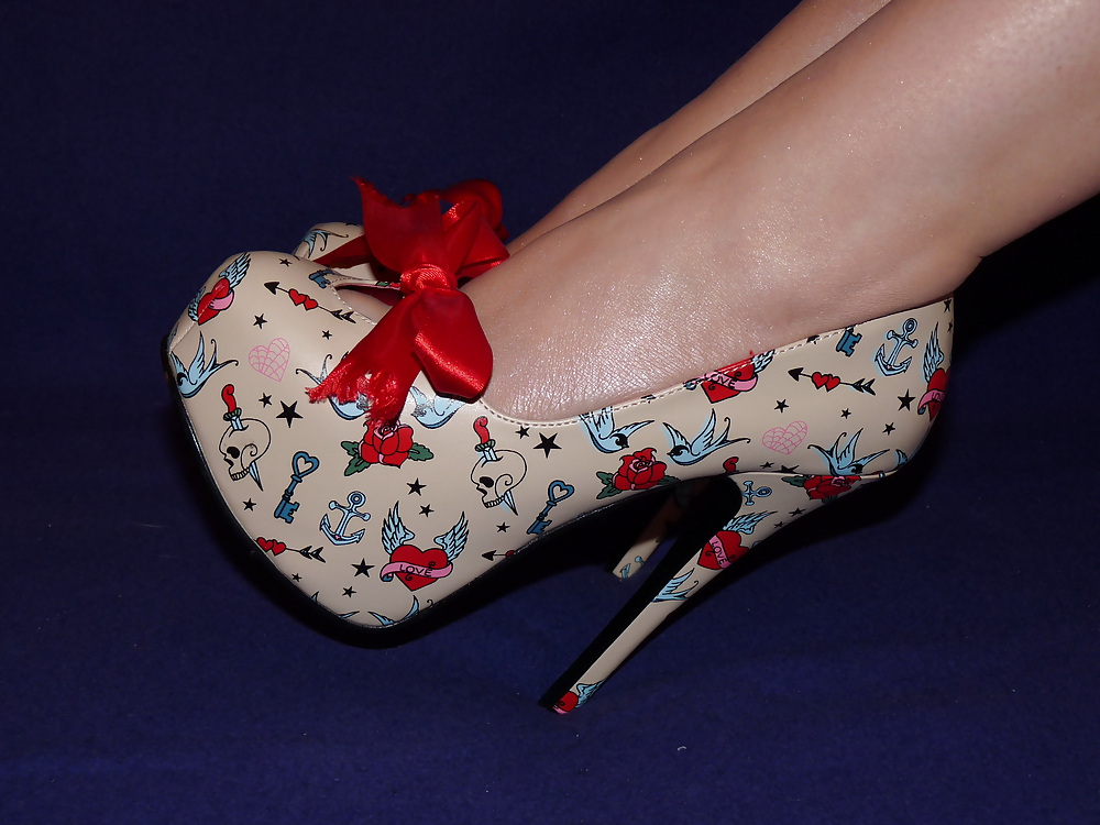 Wifes 15cm heels shoes flats ballerinas feet nailpolish 4 #18766882