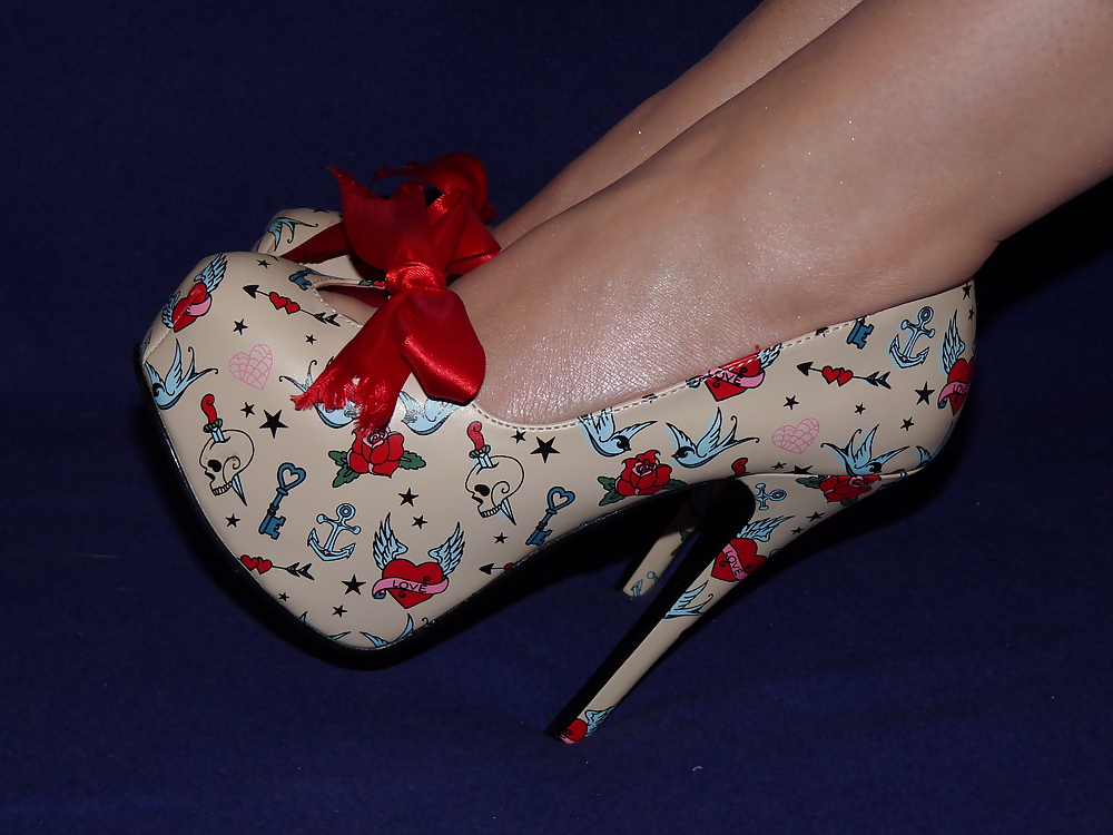 Esposas 15cm zapatos de tacón pisos bailarinas pies esmalte de uñas 4
 #18766892