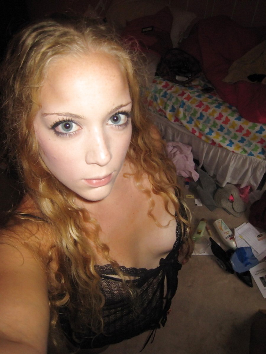 Blonde teen flashing her small tits #12265007