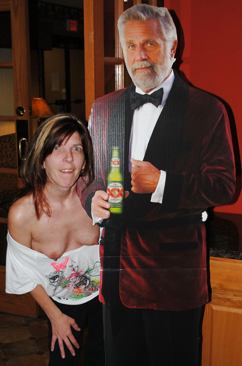 Blinkt Harten Nippel An Der Bar #22521731