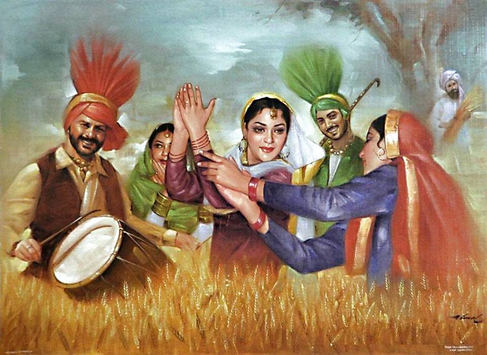 Indian Paintings: Punjabi Women 