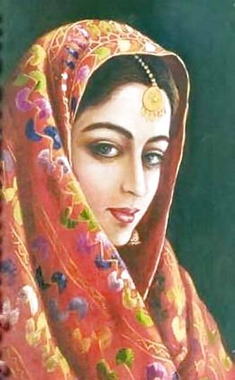 Peintures Indiennes: Les Femmes Punjabi #2573008