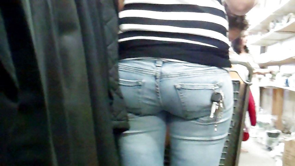 Tight sexy butt & ass in jeans  #8464789