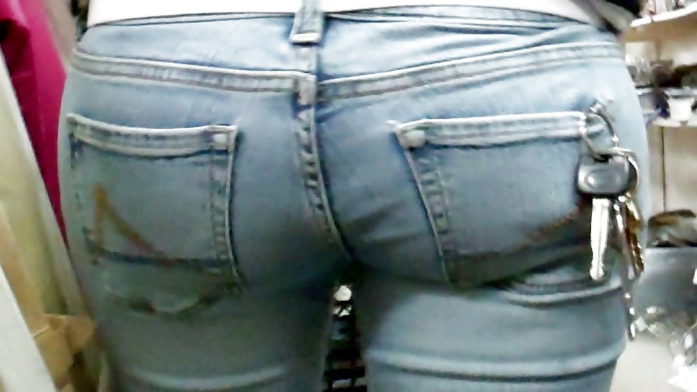 Tight sexy butt & ass in jeans  #8464849