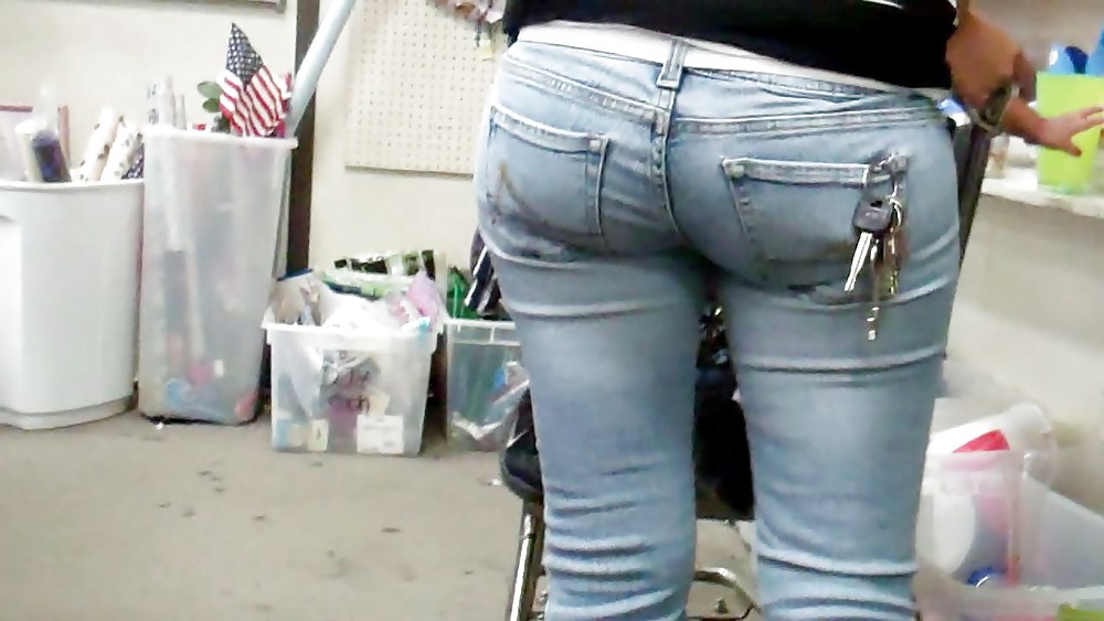 Tight sexy butt & ass in jeans  #8464854