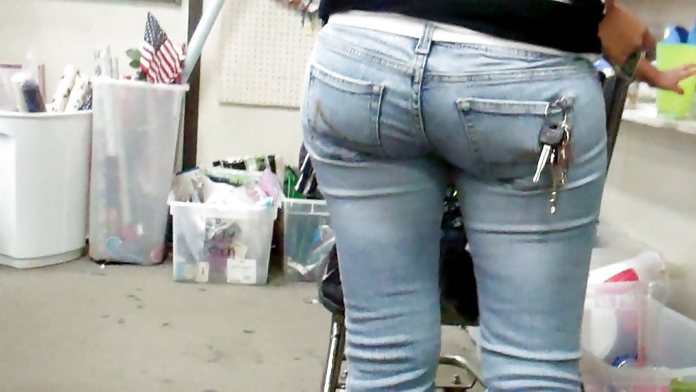 Tight sexy butt & ass in jeans  #8464883