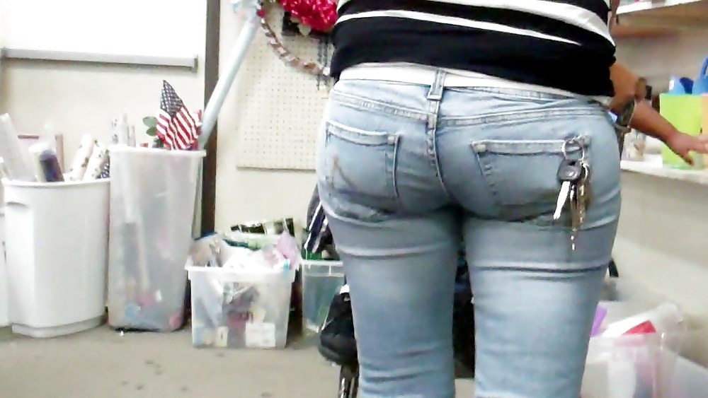Tight sexy butt & ass in jeans  #8464890