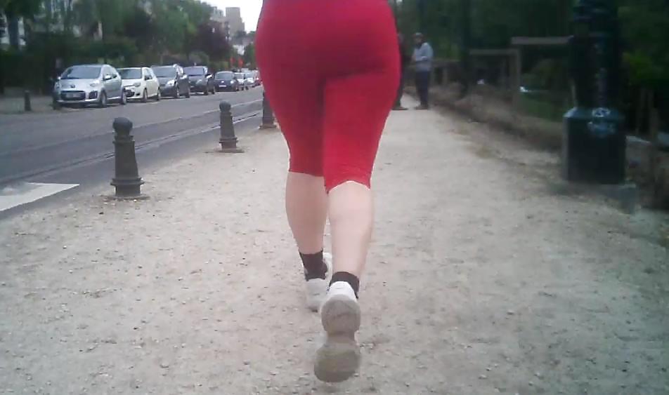 Sexy Jogging Spandex Booty #19918294