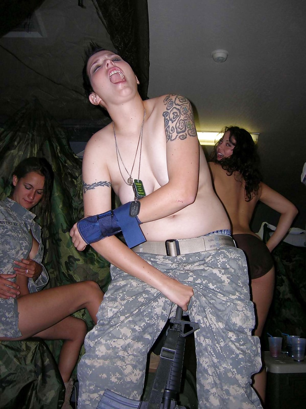 Lesbo Army Girls At Play #8722341