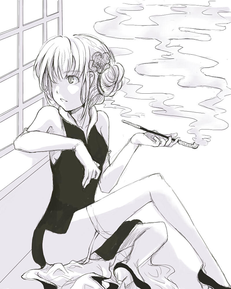 Smoking Fetish Drawing #12371518