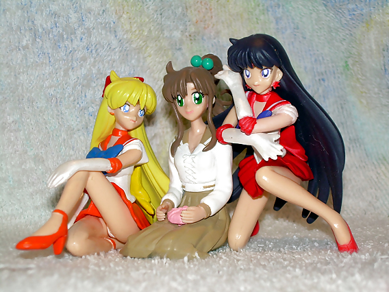 Yellow Towel - Sailor Scout Threesome #20577411