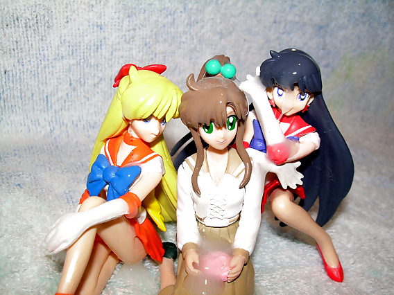 Yellow Towel - Sailor Scout Threesome #20577455