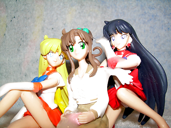 Yellow Towel - Sailor Scout Threesome #20577463