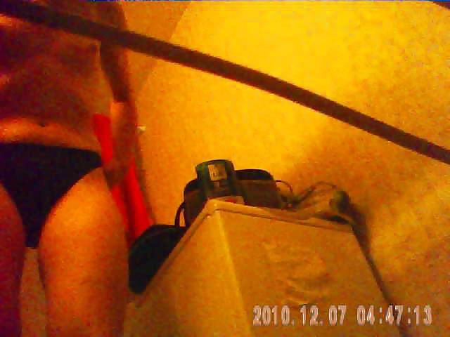 27 yo brunette with great bush caught by spy cam in shower #3667226