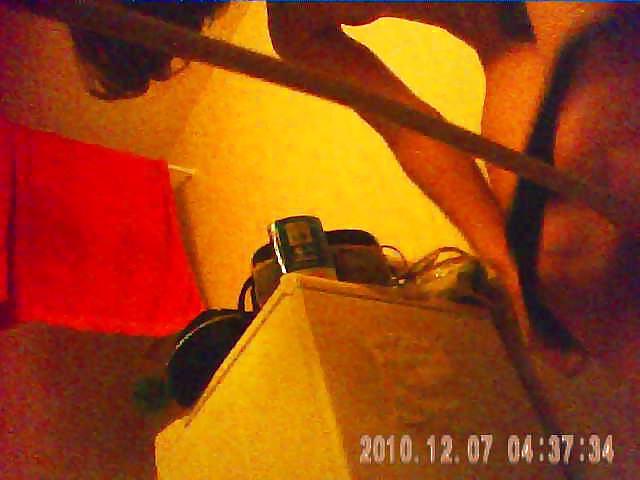27 yo brunette with great bush caught by spy cam in shower #3667354