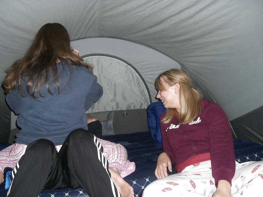 Teens having fun on holiday (campsite) #11503455