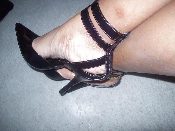 Lady friend in purple heels #7463333