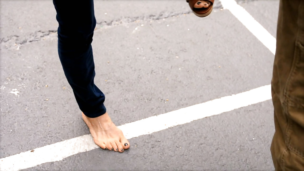 Candid feet and friend #4363573