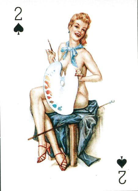 Carte da gioco erotiche 3 - pin-up mix c. 1950 per smichaels
 #9640352