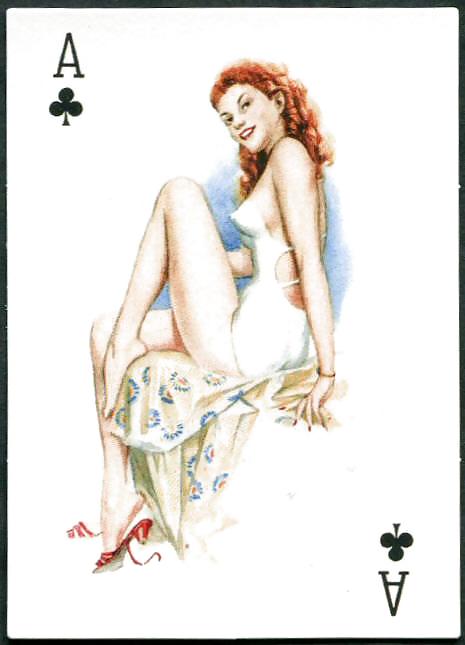 Carte da gioco erotiche 3 - pin-up mix c. 1950 per smichaels
 #9640370