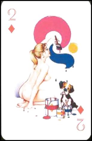 Carte da gioco erotiche 3 - pin-up mix c. 1950 per smichaels
 #9640375