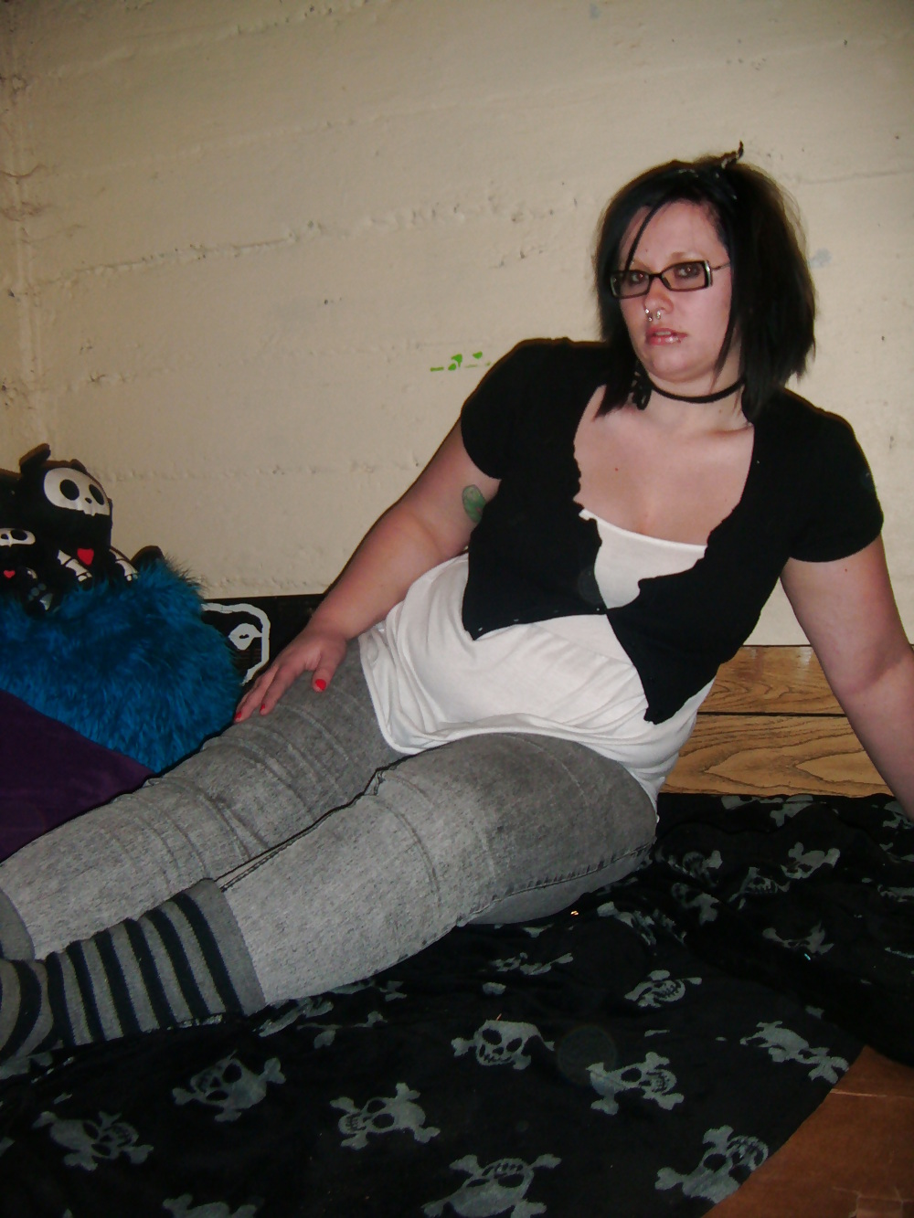 Chubby EMO hottie getting naked #4370512