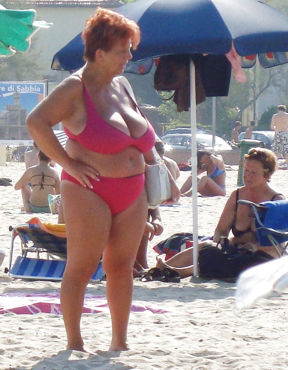 Granny bbw beach 3 #6180351