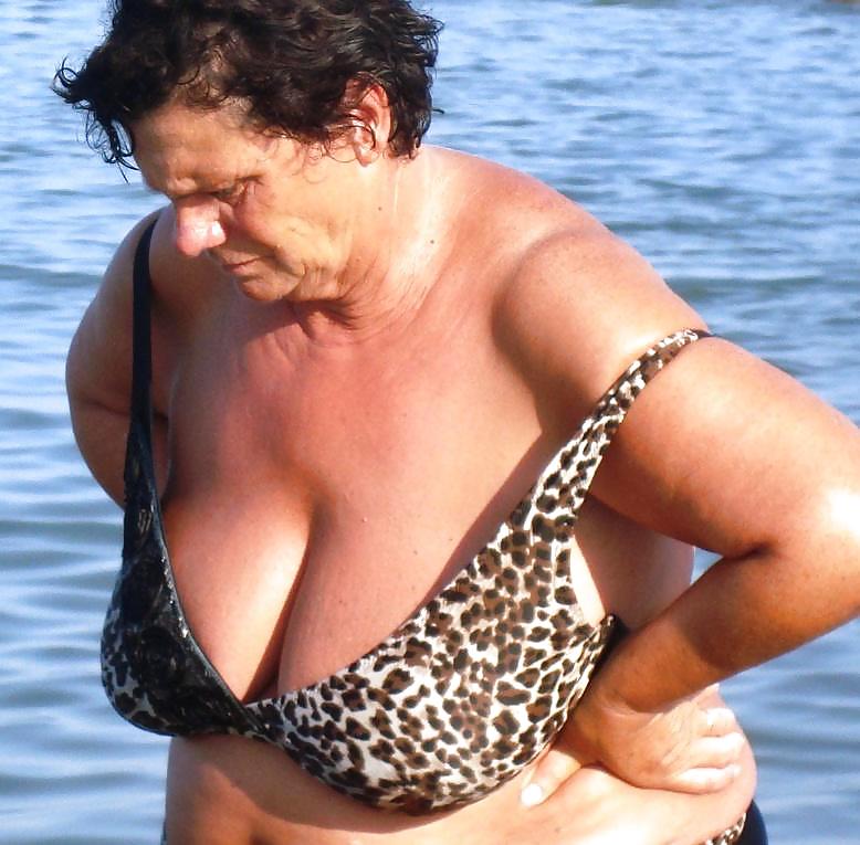 Granny bbw beach 3 #6180372