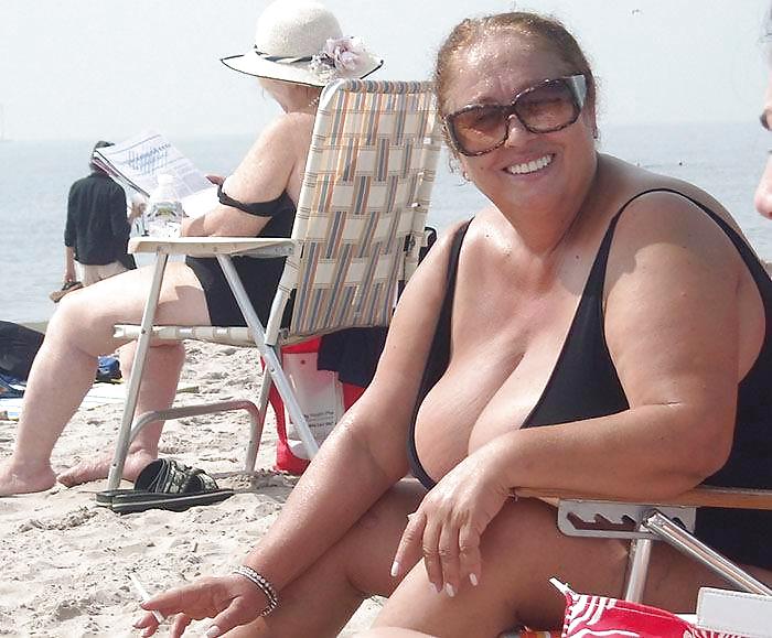 Granny bbw beach 3 #6180548