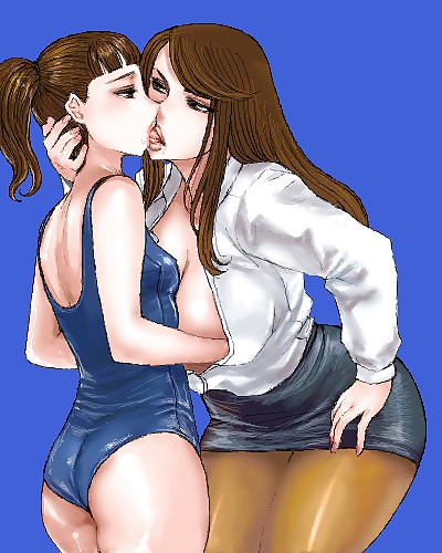 Pantyhose & Tights Anime-Manga-Hentai Volume 5: Lesbians. #4271304