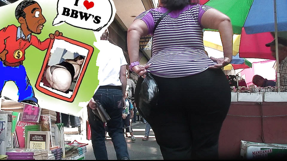 Thick Spanish BBW Hippie Whooty Candid Booty
