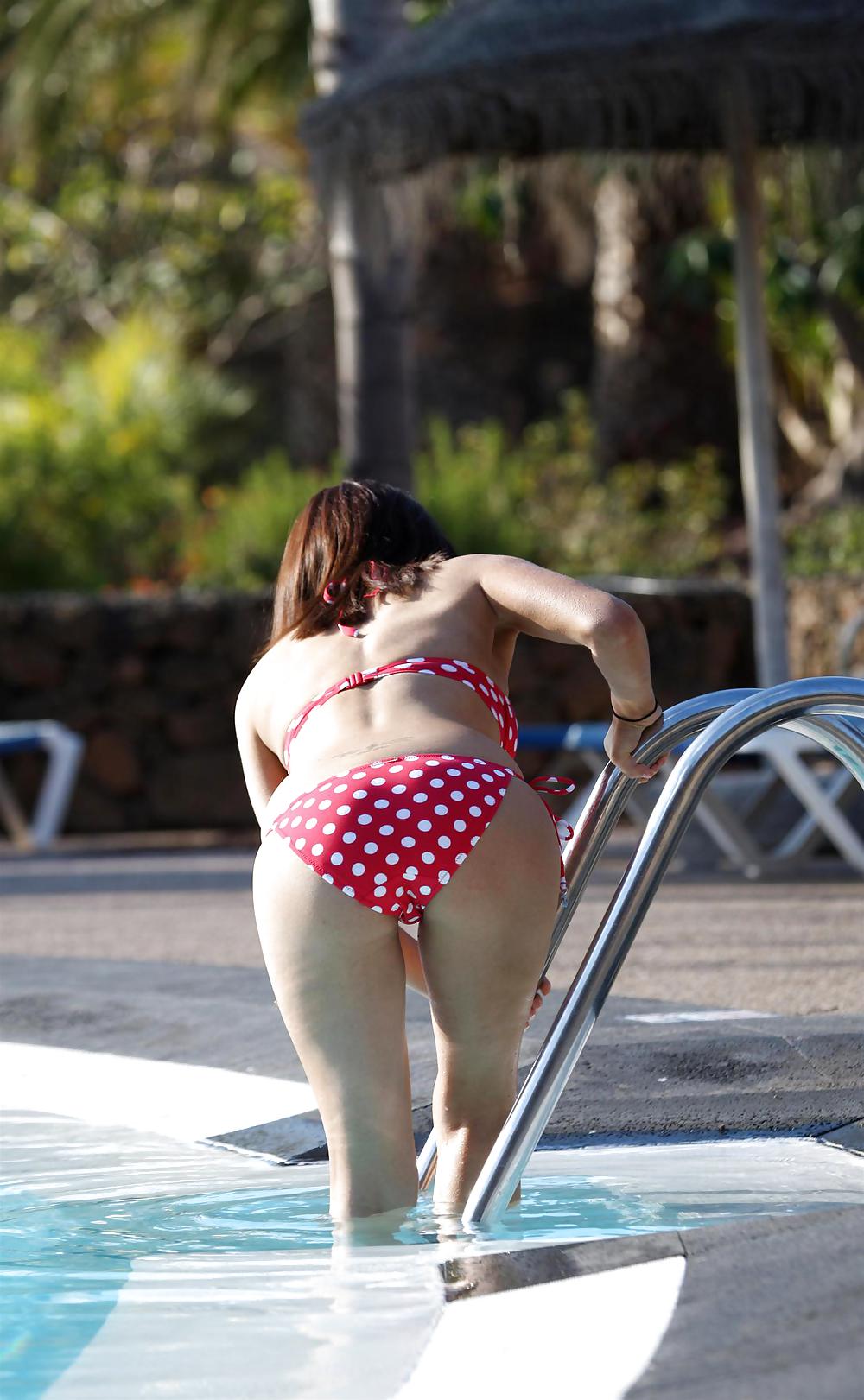 Palette Montrant Roxane En Bikini à Pois Dans Les îles Canaries #5892494