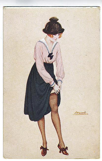 Thematischen Gezeichnet Ero Kunst 5 - Französisch Postkarten (3) Für Minxgirl #13248124