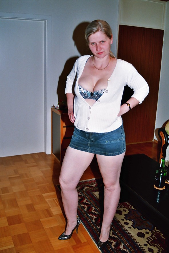 SAG - Wife's Hot Body In Short Tight Slinky Denim Skirt 05 #13774217