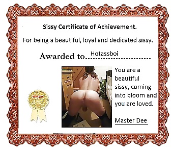 My certificate of sissydom  x #14595671