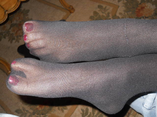 Dee's sexy feet in pantyhose for you foot lovers
 #10433936
