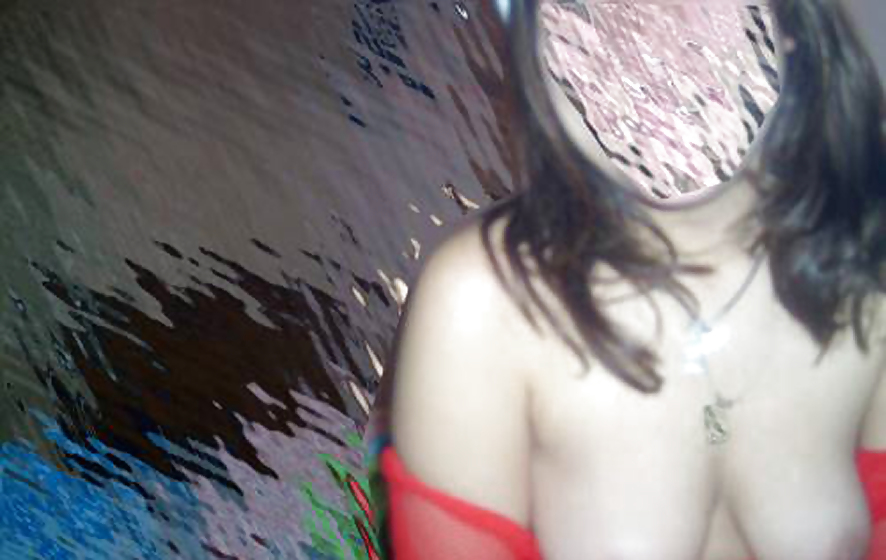 The woman in red