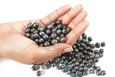 BEAUTIFUL BLACK PEARLS #10687258