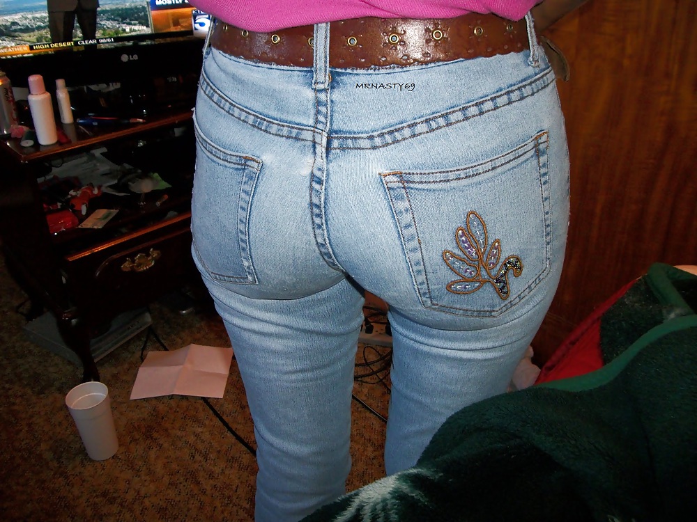 Wifes Ass In Tight Denims #9652596