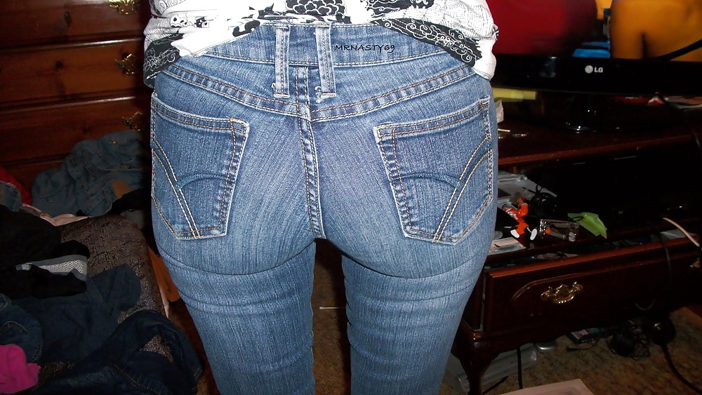 Wifes Ass In Tight Denims #9652659