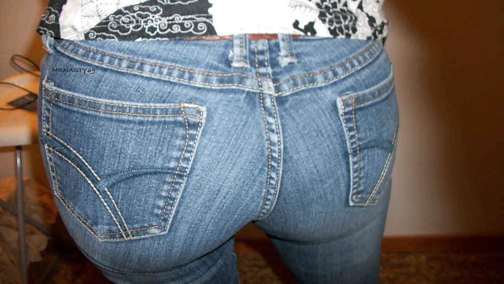 Wifes Ass In Tight Denims #9652686