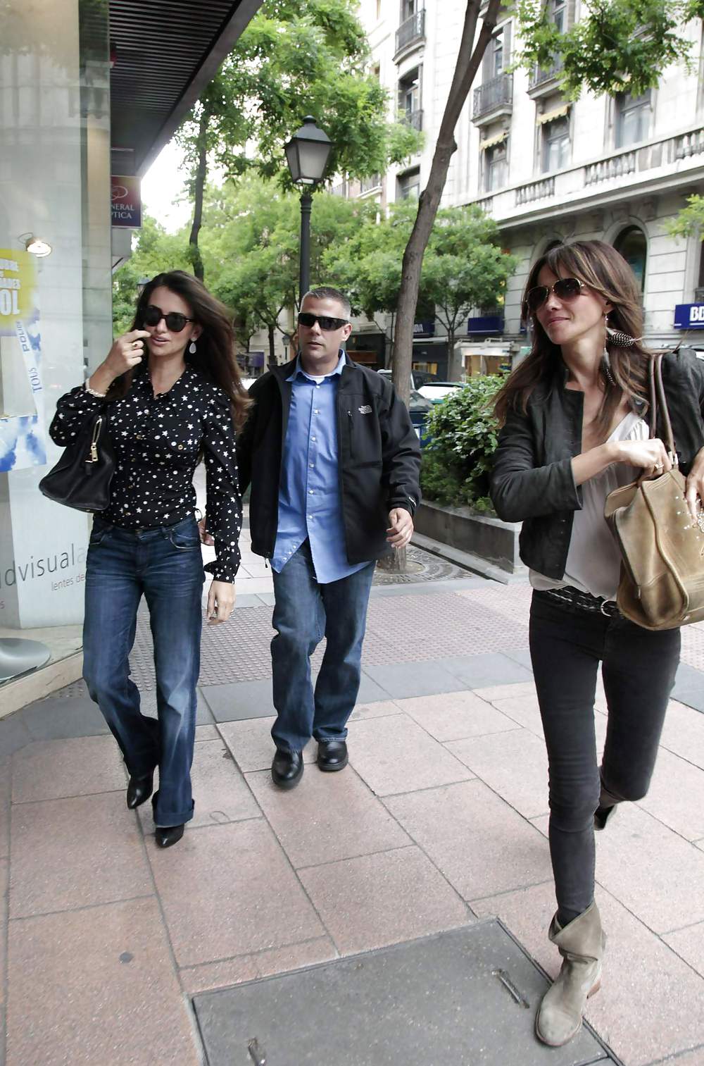 Penelope Cruz shopping with a friend in Madrid