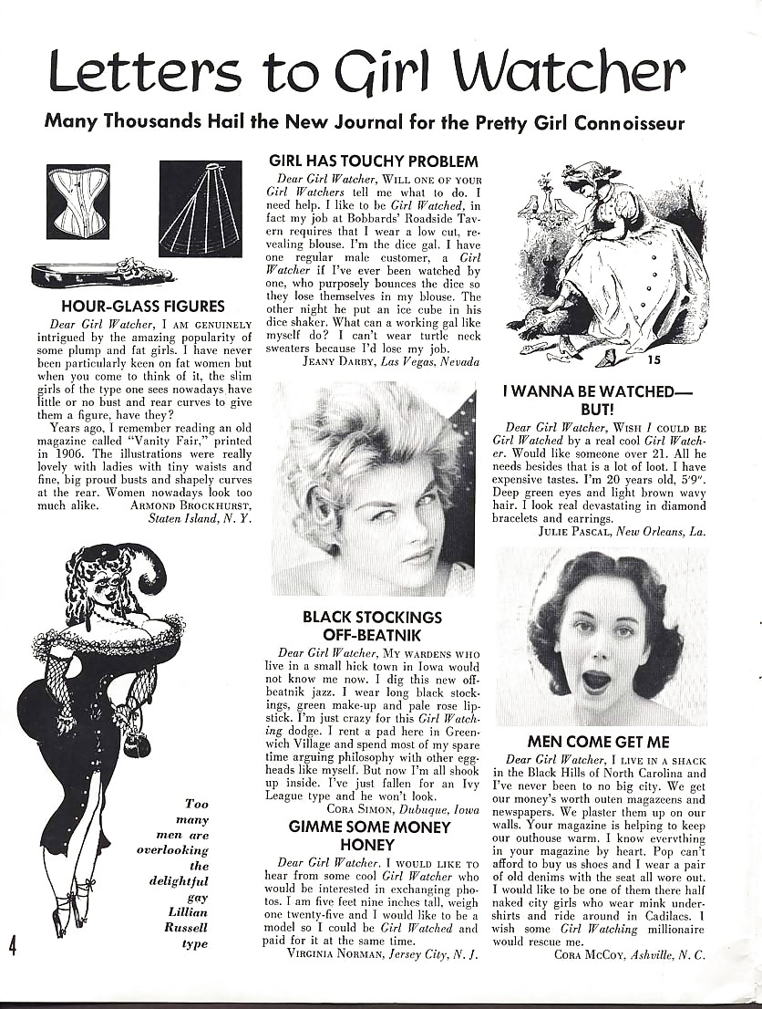 ヴィンテージ雑誌 the girl watcher - 1959年6月号
 #2141084