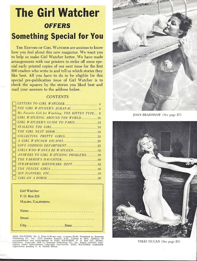 Vintage Magazines The Girl Watcher - 1959 June #2141247