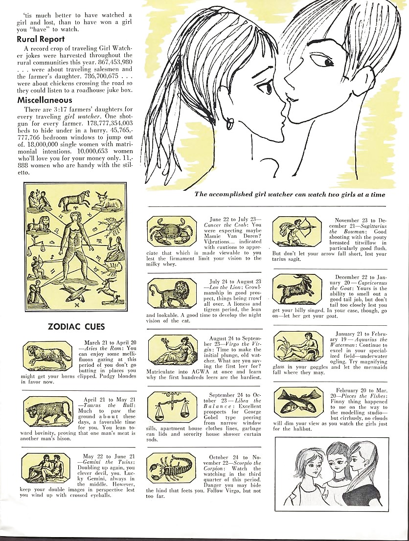 Vintage Magazines The Girl Watcher - 1959 June #2141276