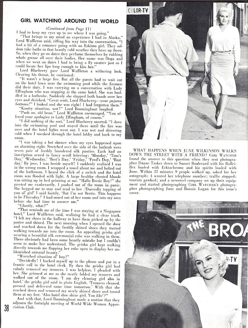 Vintage Magazines The Girl Watcher - 1959 June #2141473