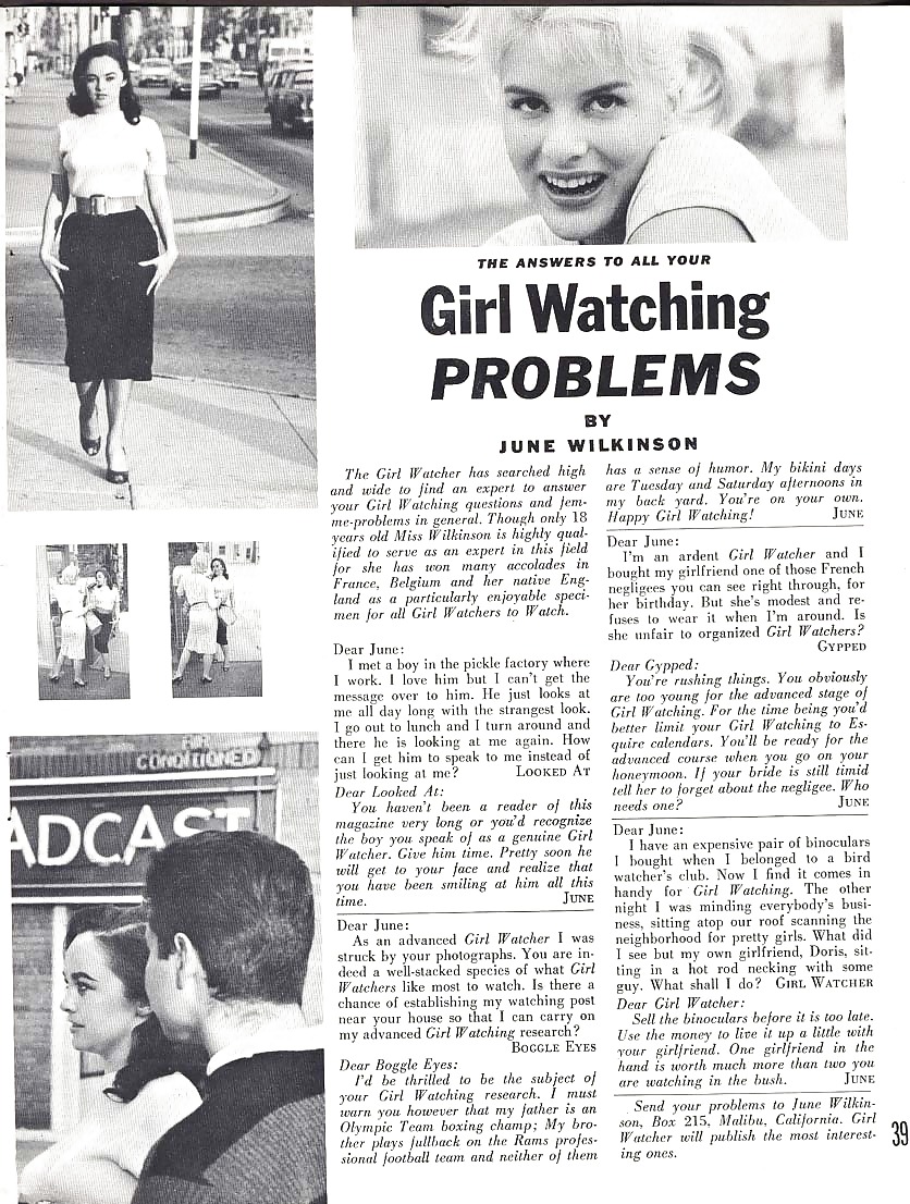 Vintage Magazines The Girl Watcher - 1959 June #2141552