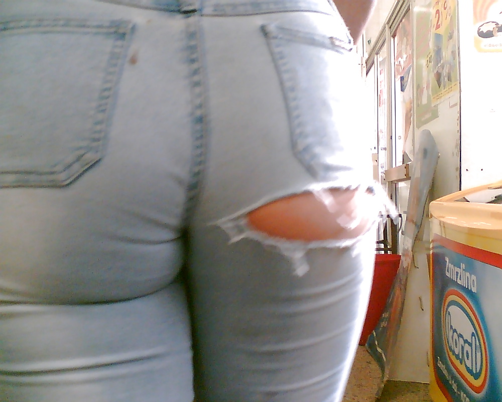 Käufer Arsch In Engen Jeans #14177246